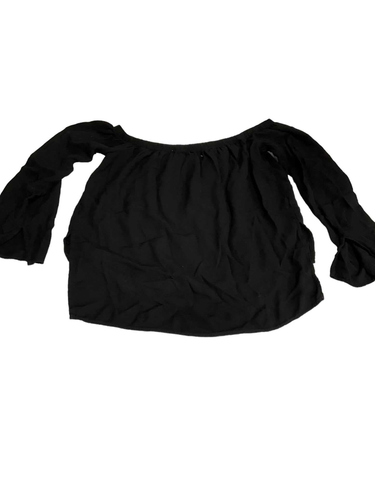 Black Top Long Sleeve Basic Cloth & Stone, Size Xs