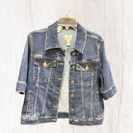 Jacket Denim By St Johns Bay In Blue Denim, Size: L