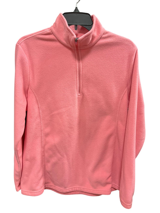 Jacket Fleece By Lands End In Coral, Size: L