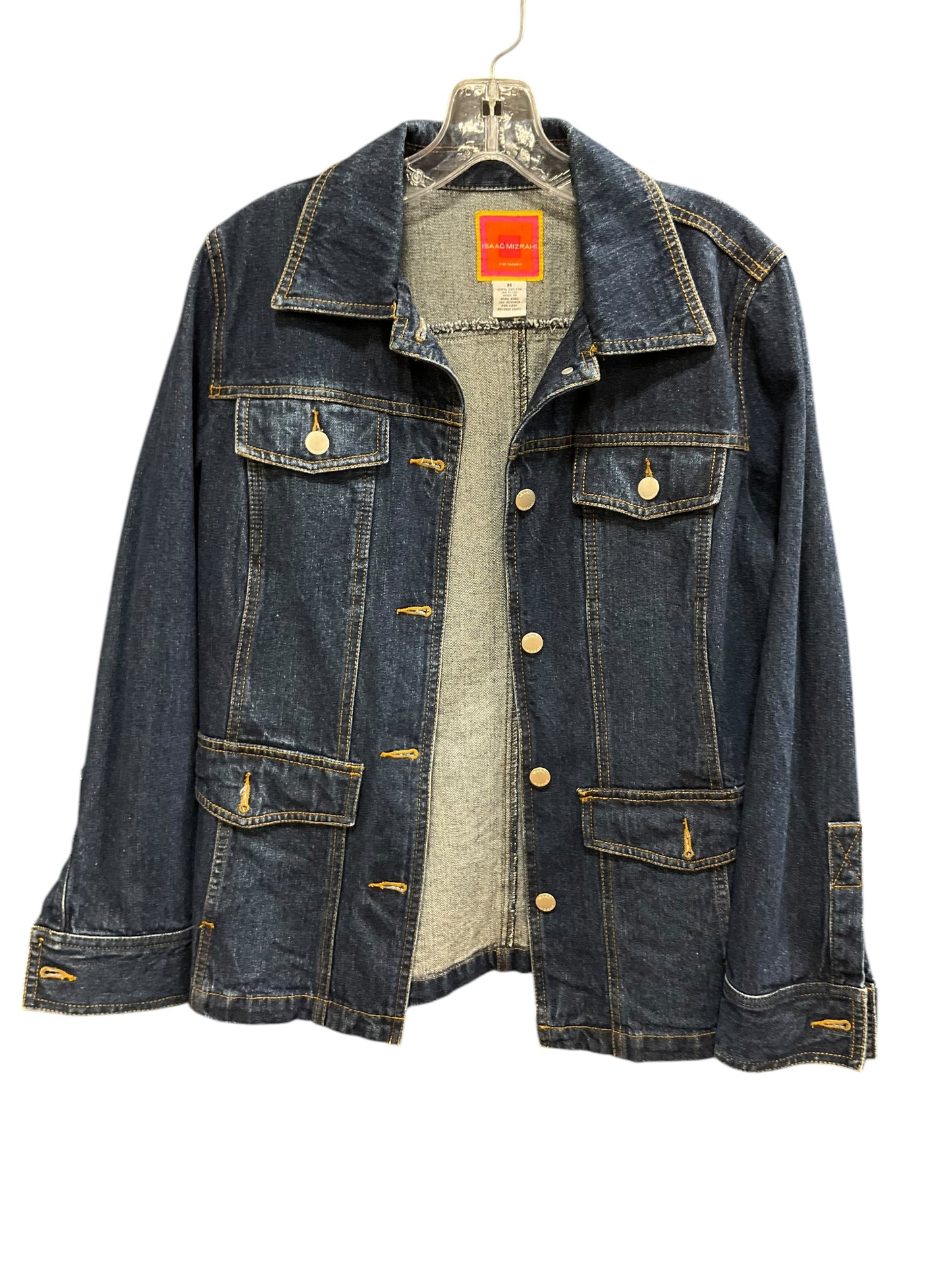 Jacket Denim By Isaac Mizrahi In Blue Denim, Size: M