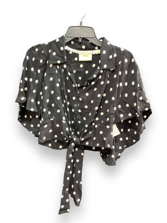 Polkadot Pattern Blouse Short Sleeve Maeve, Size S