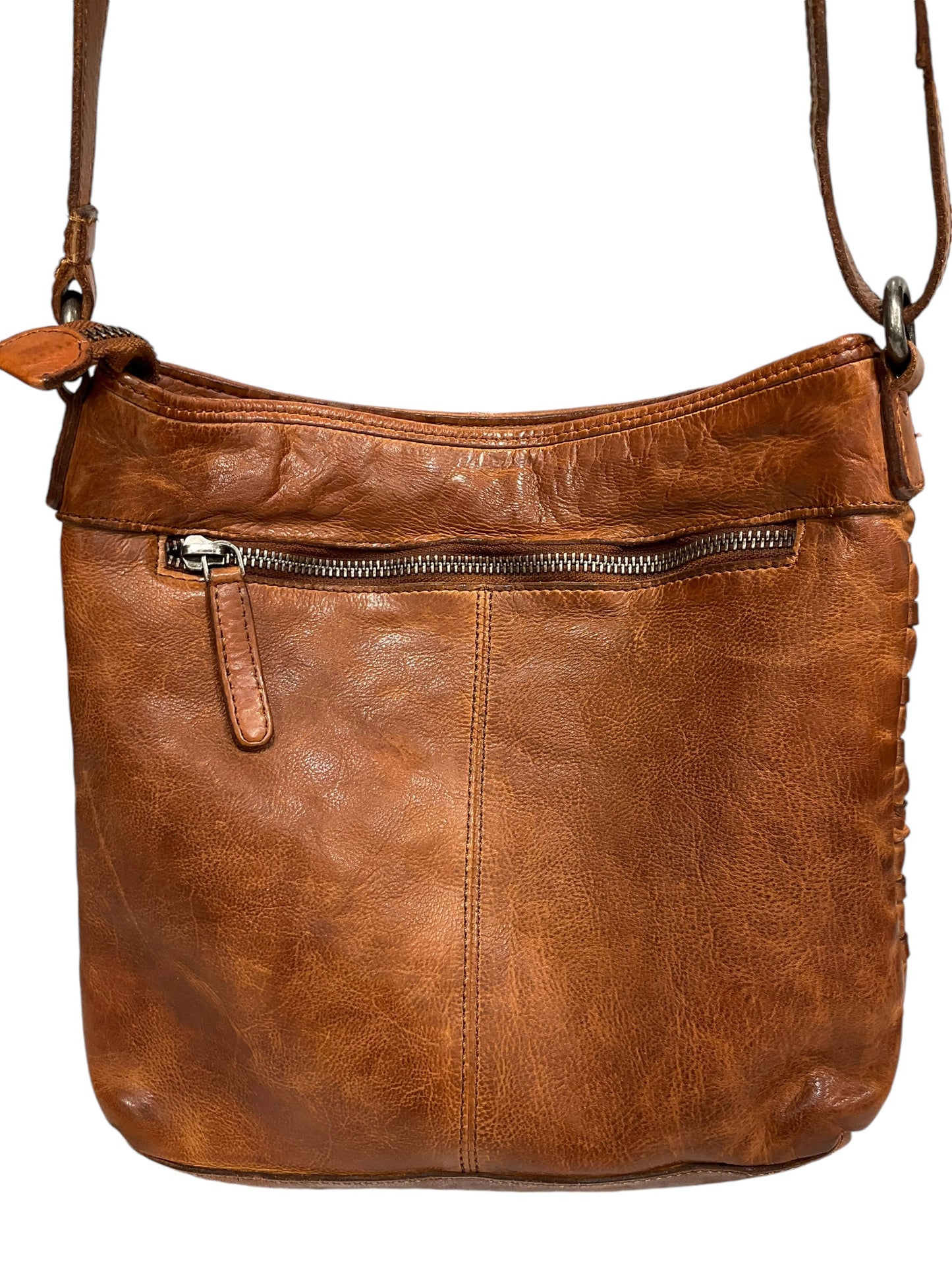 Crossbody Leather By Clothes Mentor, Size: Medium