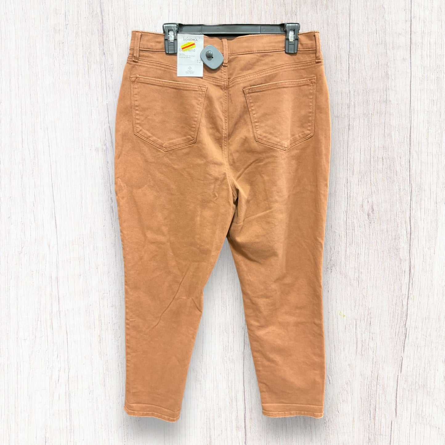 Jeans Boyfriend By Sonoma In Tan Denim, Size: 12