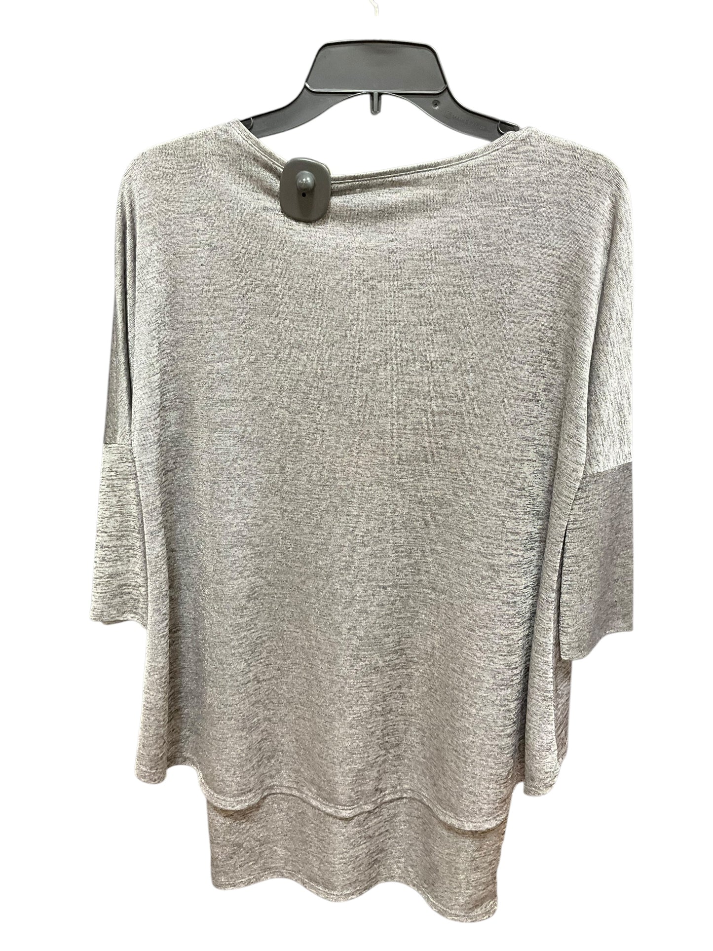 Tunic Long Sleeve By Clothes Mentor In Grey, Size: Xs