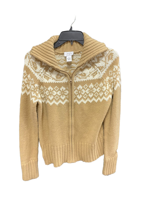 Sweater By Loft In Tan & White, Size: M