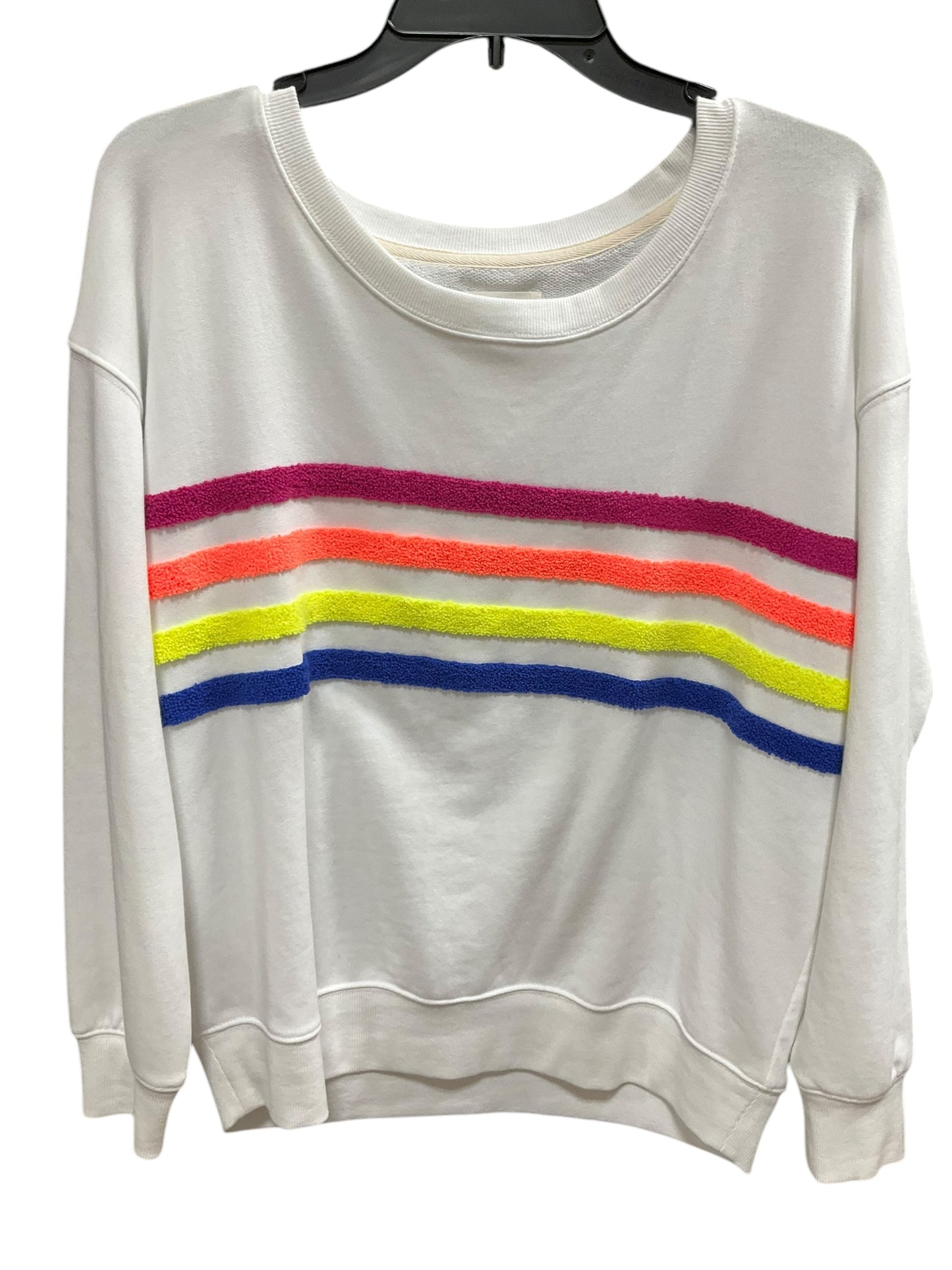 Sweatshirt Crewneck By Lou And Grey In Striped Pattern, Size: Xs