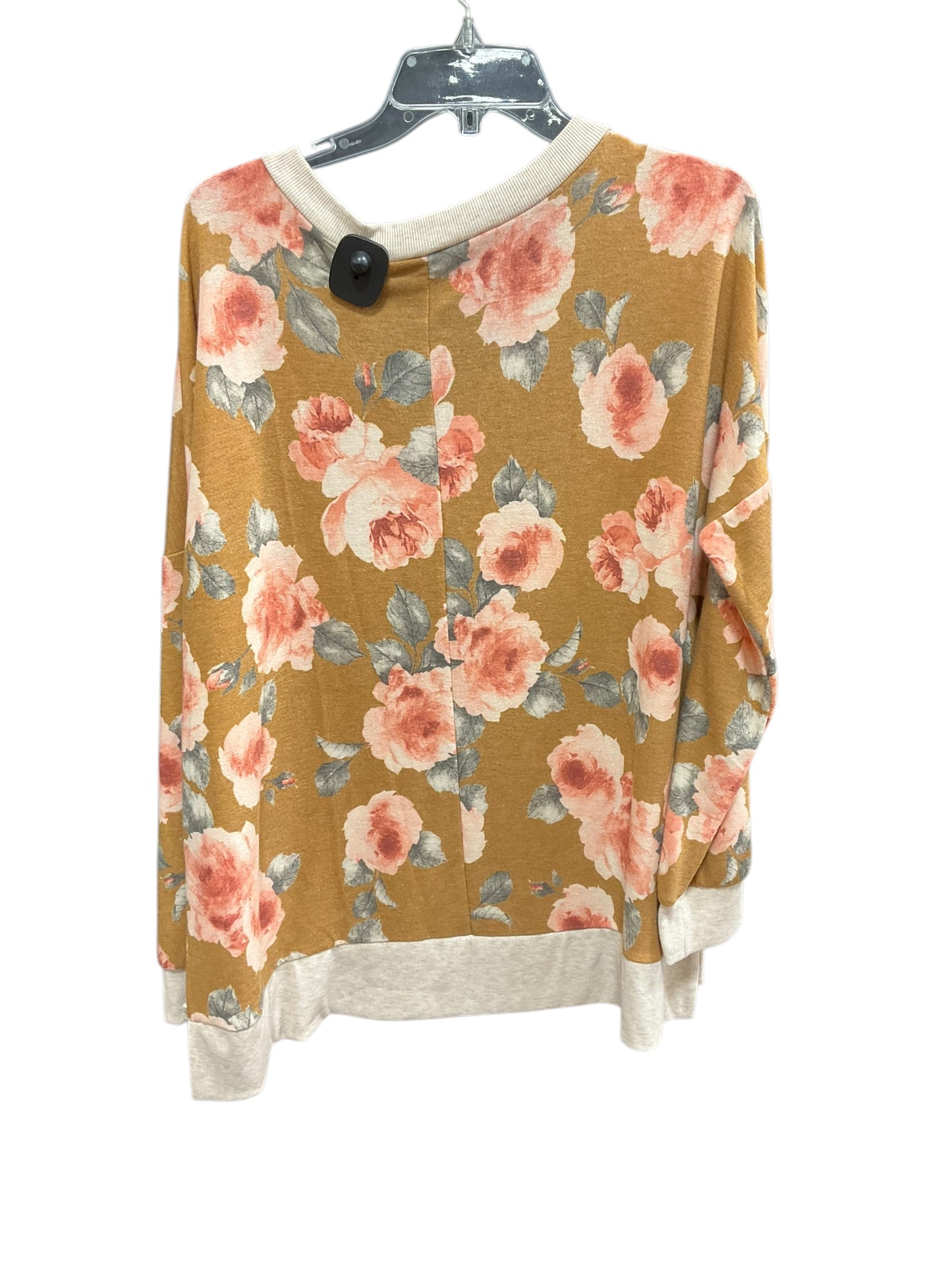 Top Long Sleeve By Sew In Love In Floral Print, Size: Xl