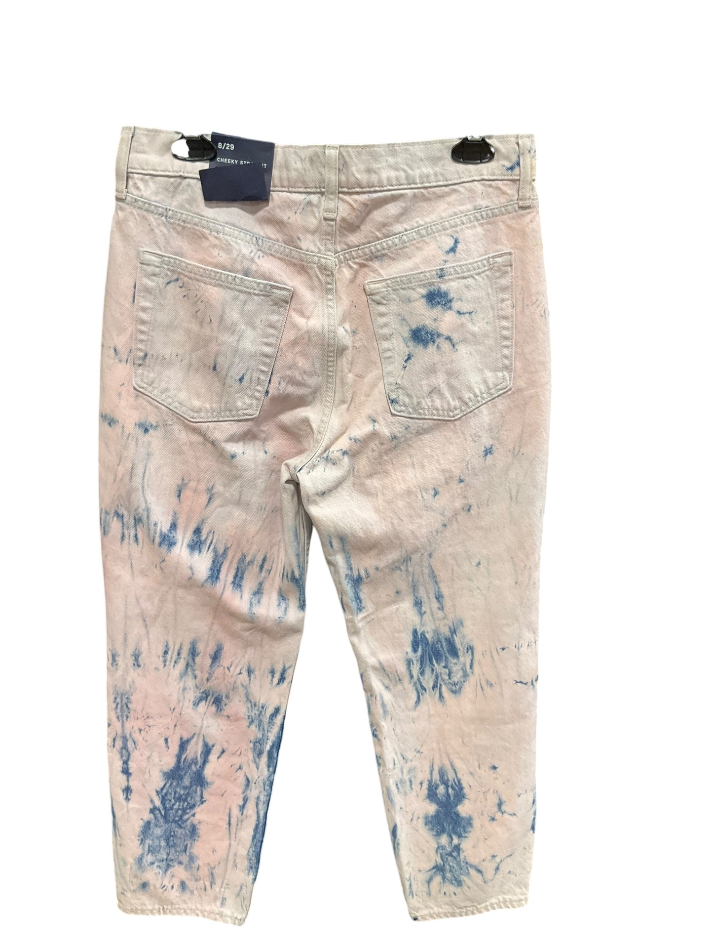 Jeans Straight By Gap In Tie Dye Print, Size: 8