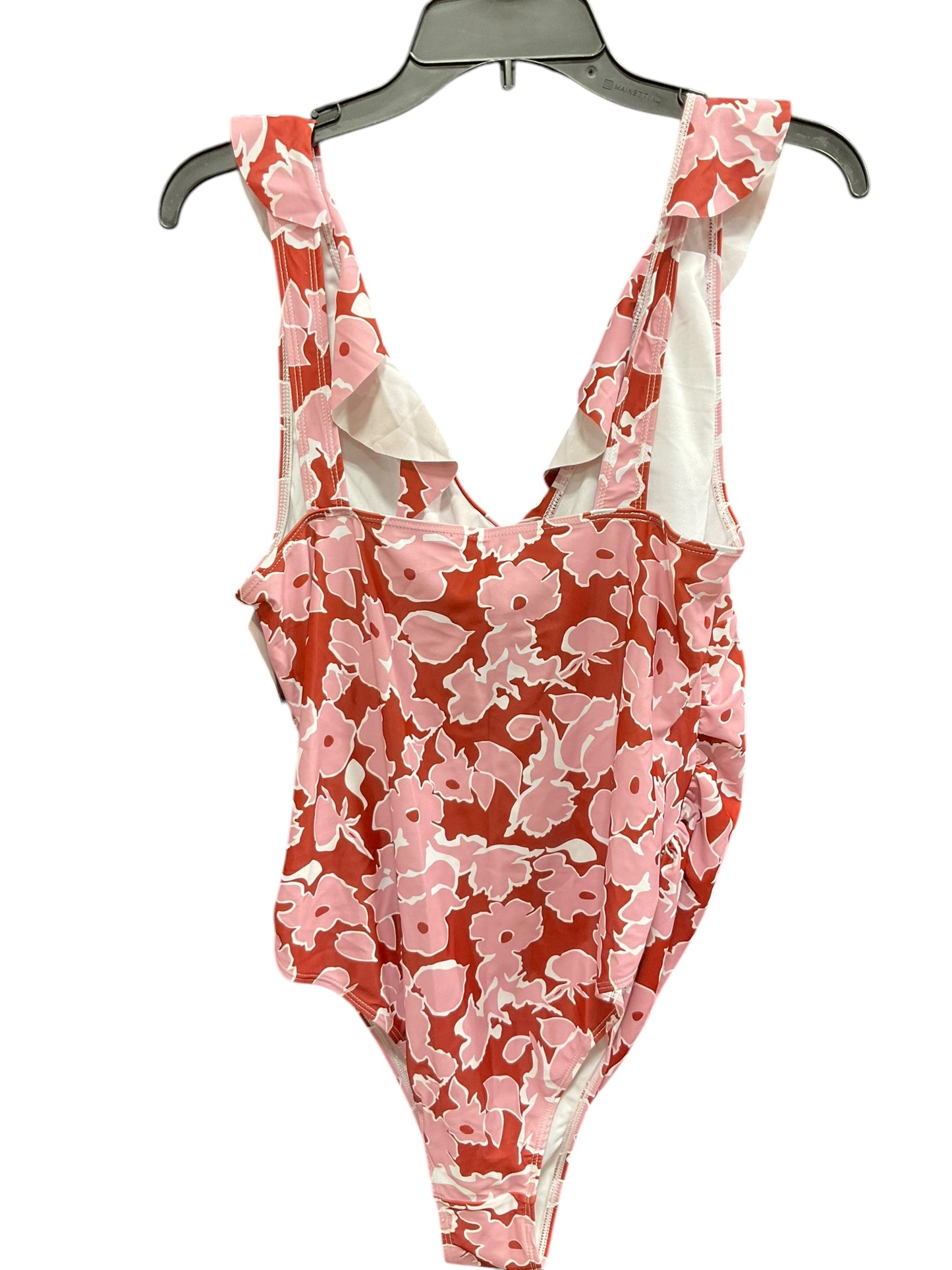 Swimsuit By Clothes Mentor In Pink & Red, Size: L