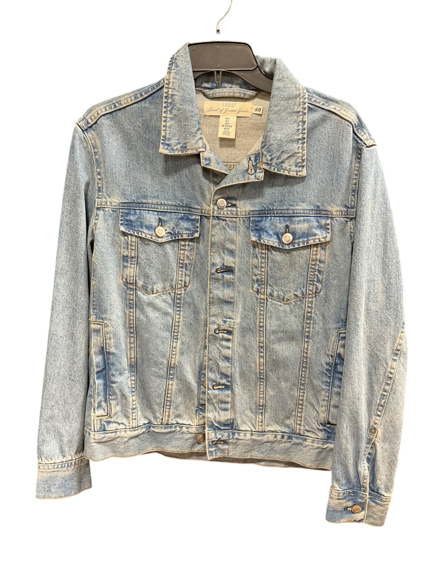 Jacket Denim By Logg In Blue Denim, Size: S