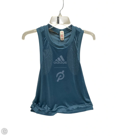 Athletic Tank Top By Adidas In Teal, Size: M