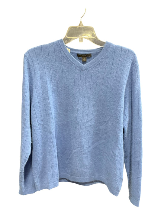 Sweater Cashmere By Apt 9 In Blue, Size: L