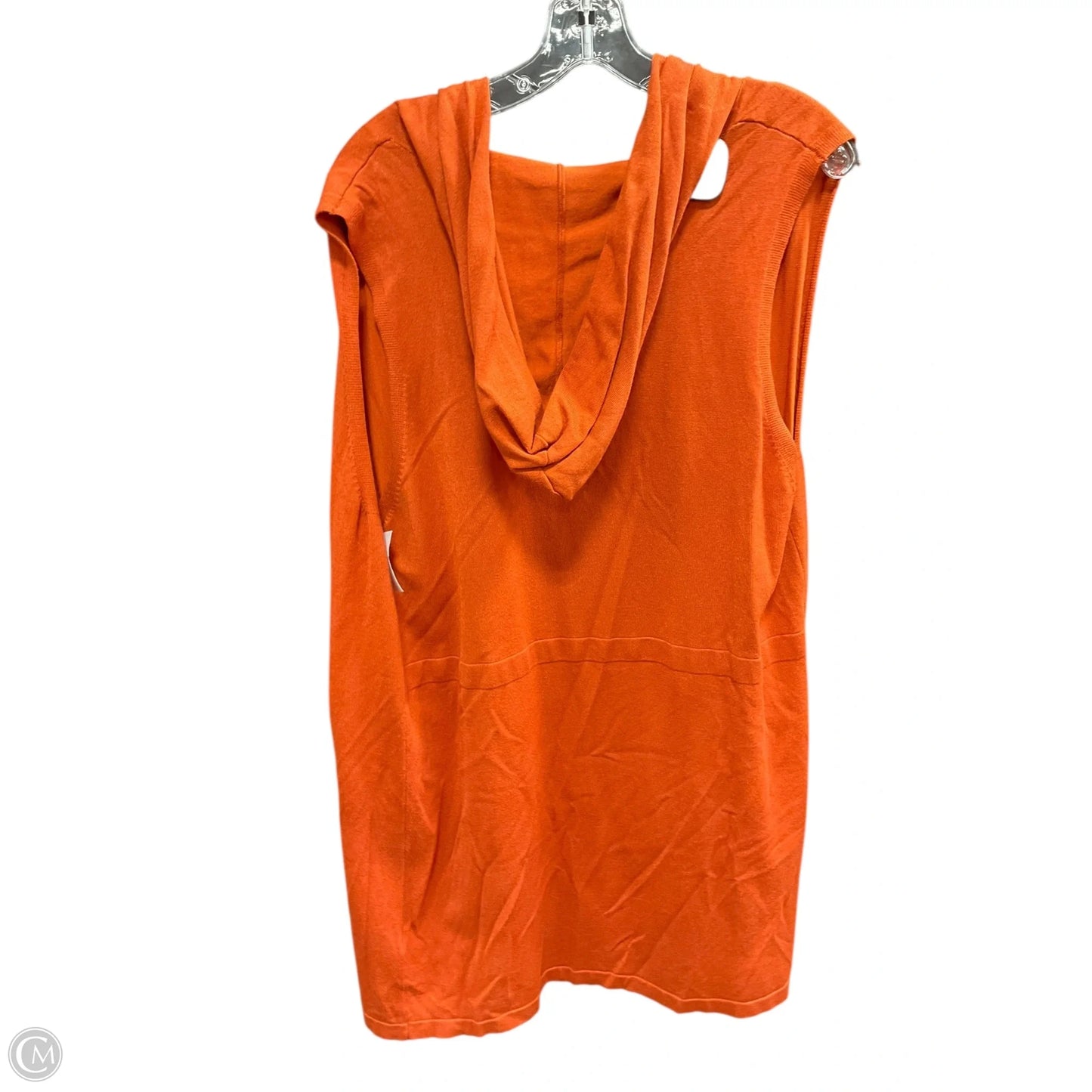 Sweater Cardigan By Cyrus Knits In Orange, Size: 1x