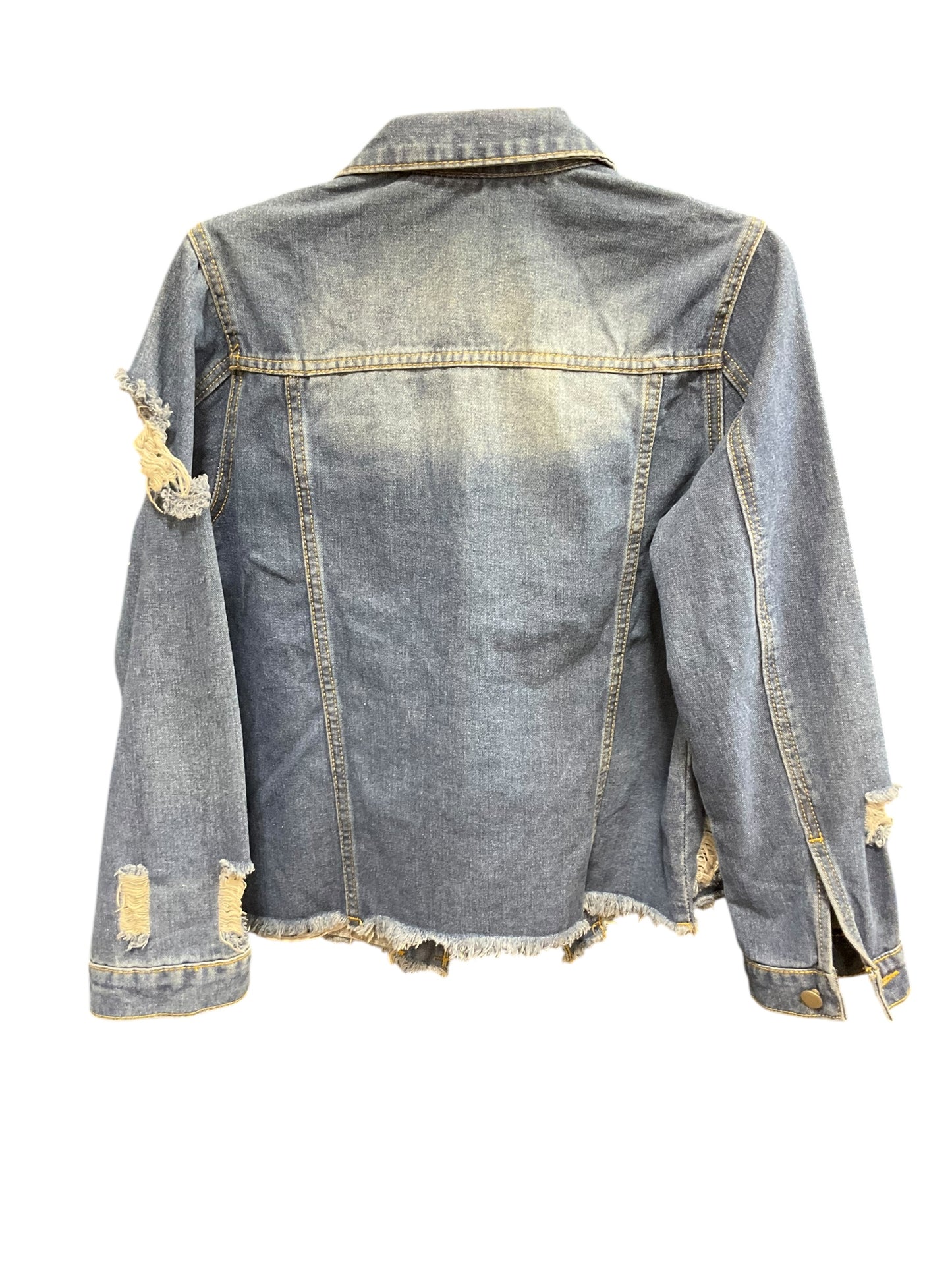 Jacket Denim By Clothes Mentor In Blue Denim, Size: S