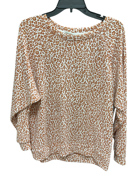 Sweatshirt Crewneck By Loft In Animal Print, Size: Xs