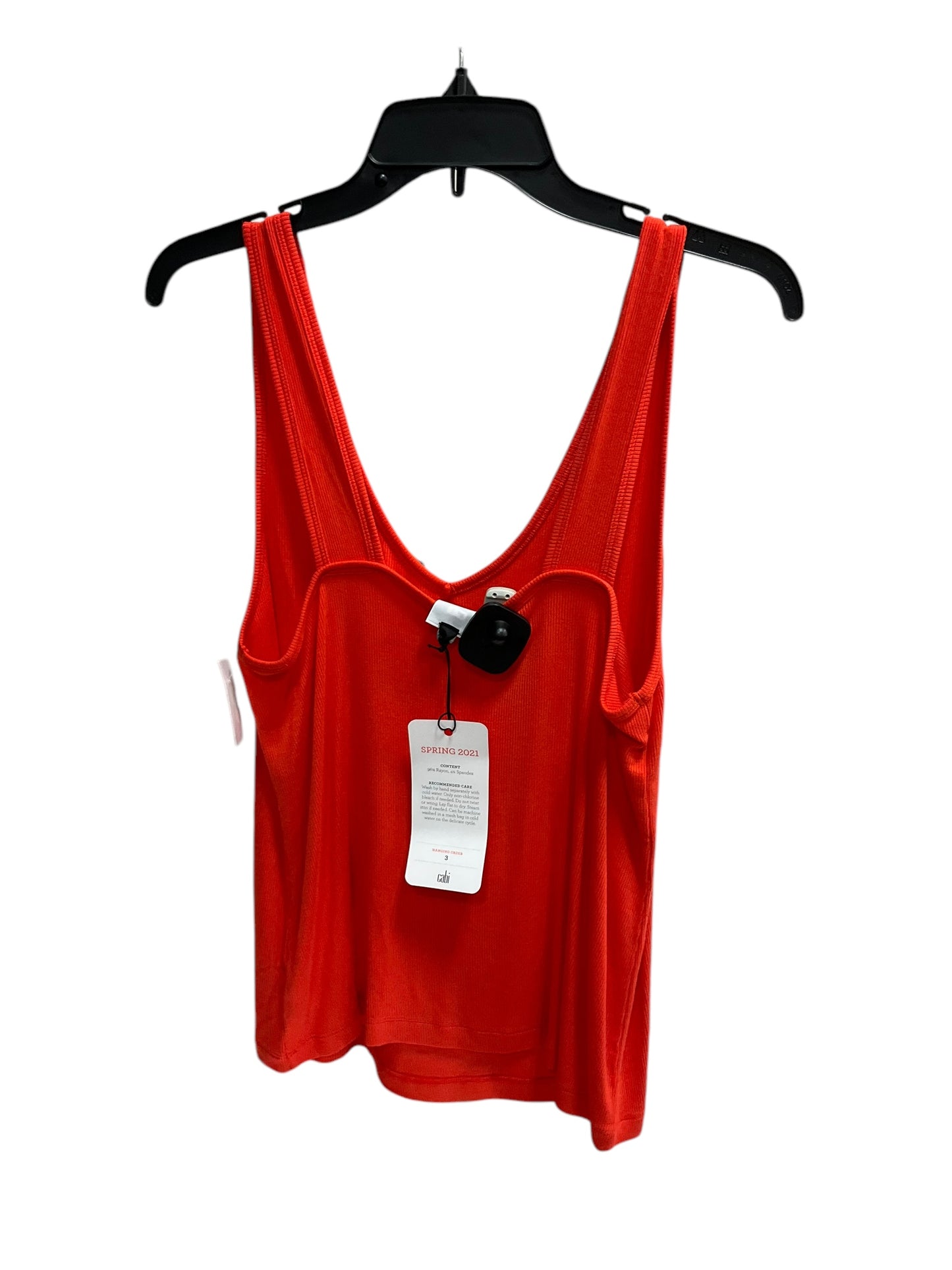 Top Sleeveless Basic By Cabi In Red, Size: M