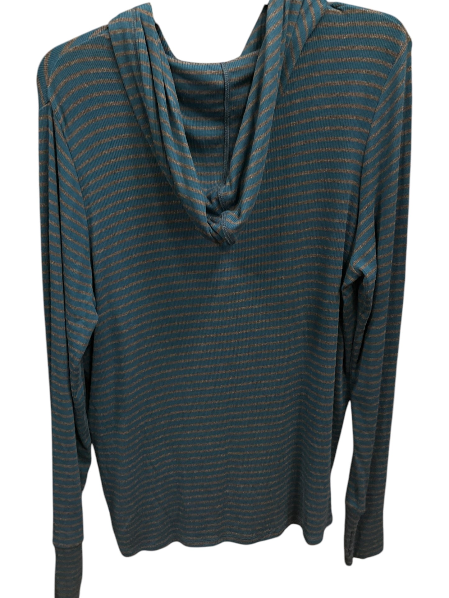 Top Long Sleeve By Cabi In Striped Pattern, Size: L