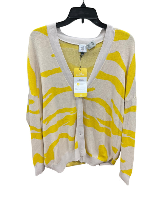 Sweater Cardigan By Cabi In Striped Pattern, Size: S