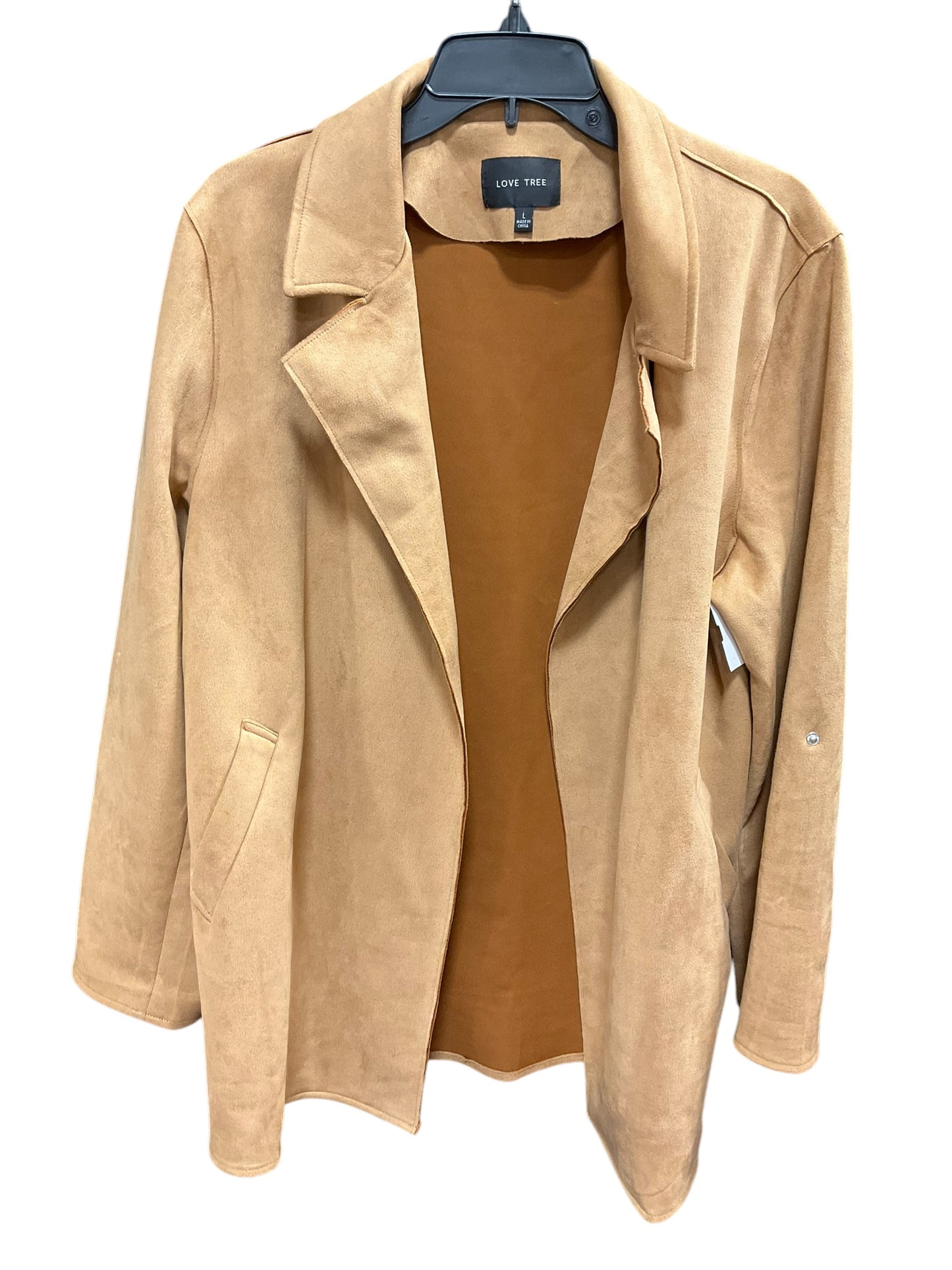 Jacket Other By Love Tree In Tan, Size: L