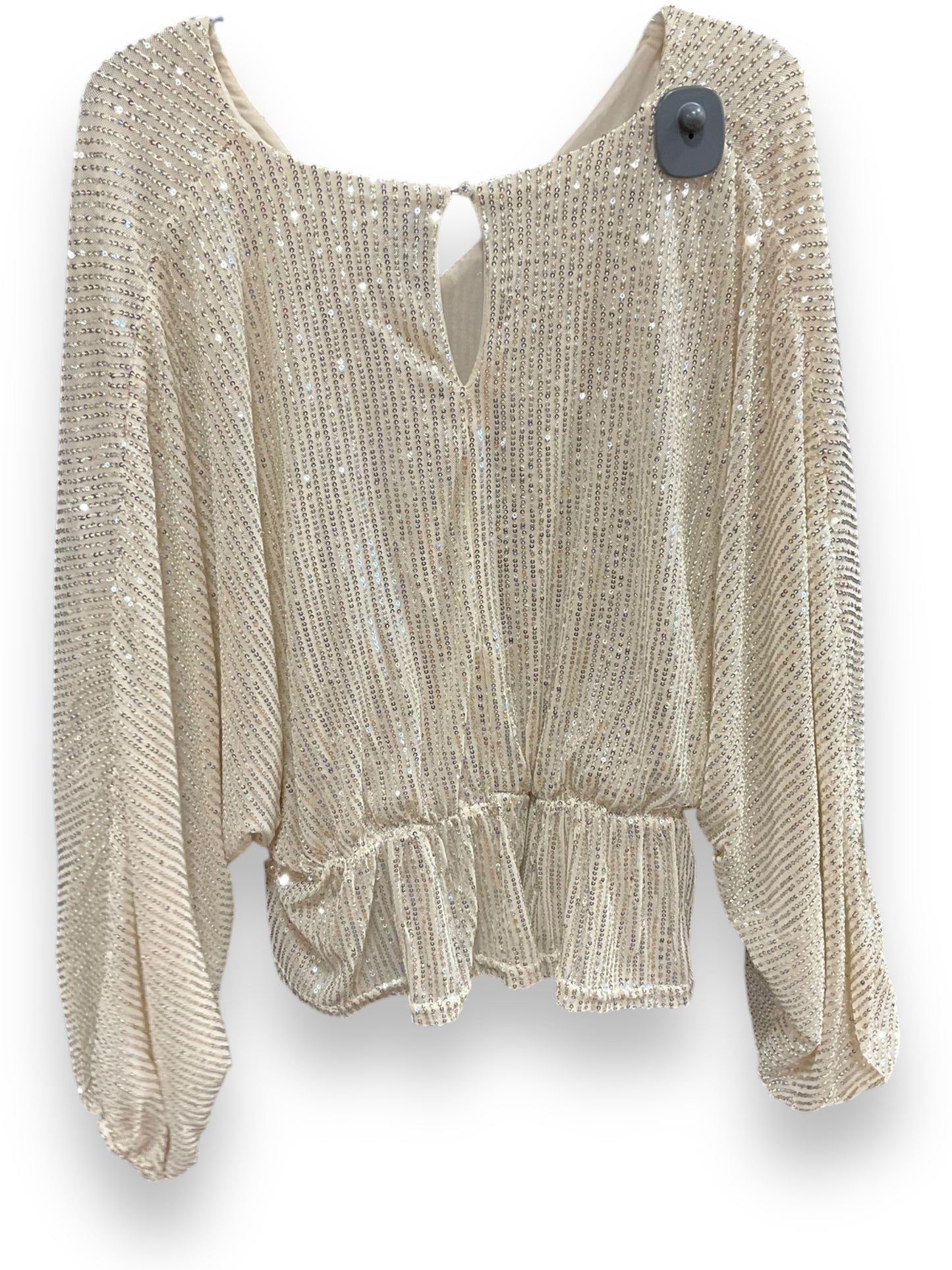 Top Long Sleeve By Clothes Mentor In Gold, Size: Xl