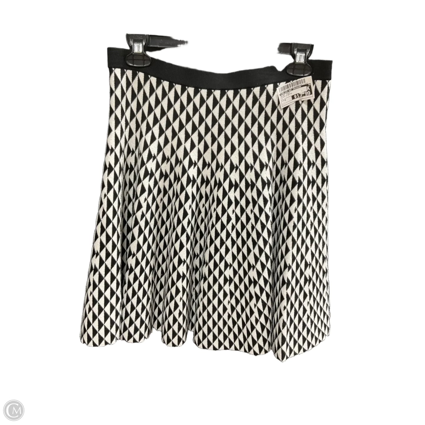 Skirt Midi By Chelsea And Theodore In Black & White, Size: M