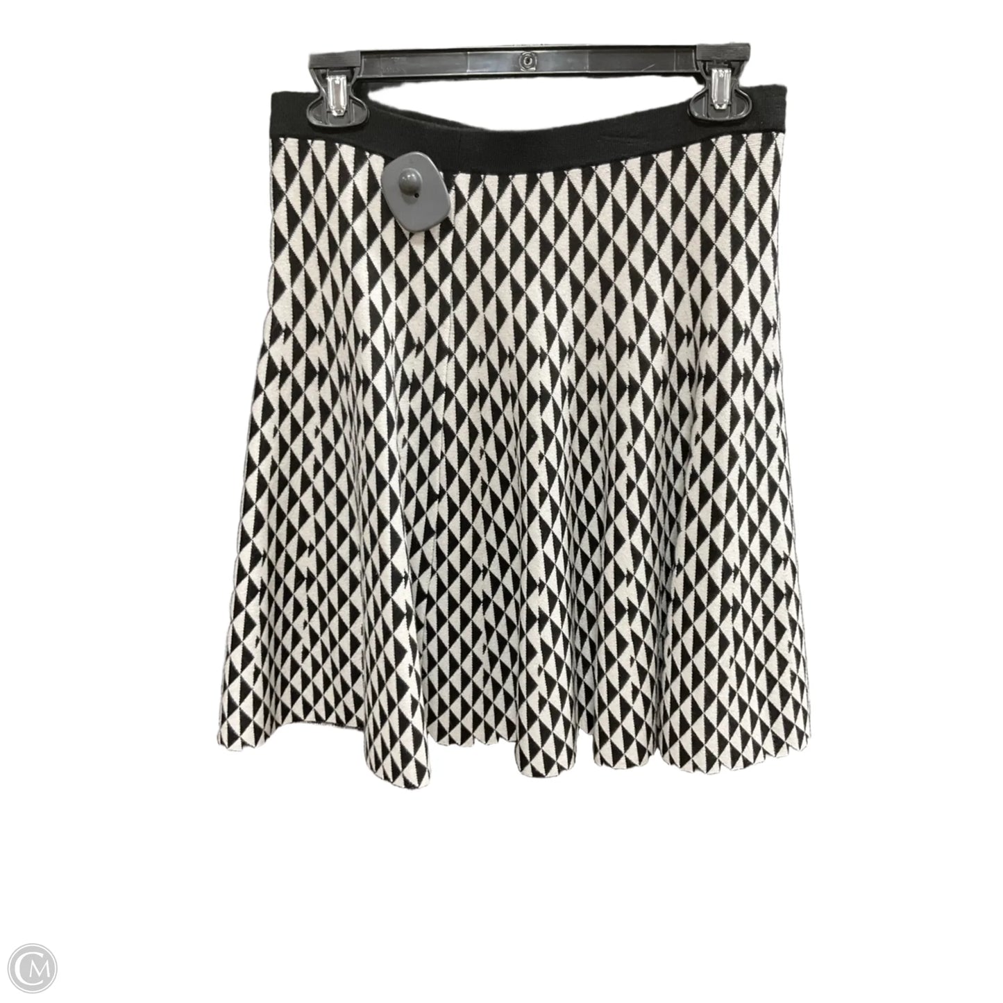 Skirt Midi By Chelsea And Theodore In Black & White, Size: M