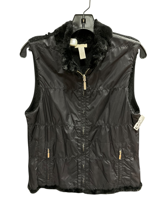 Vest Puffer & Quilted By Chicos In Black, Size: S