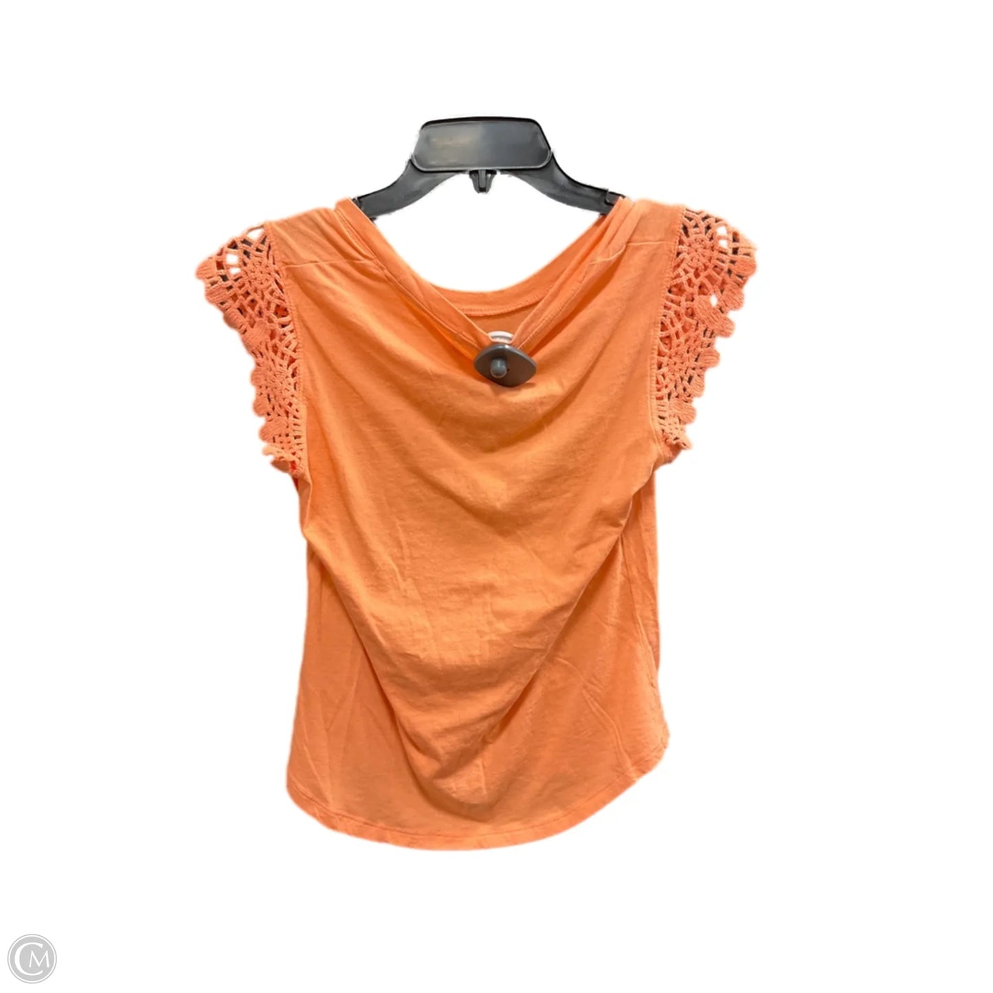Top Sleeveless Basic By C And C In Orange, Size: Xs