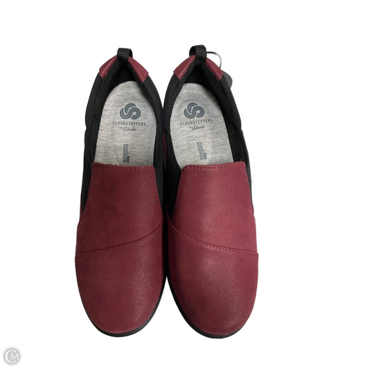 Shoes Heels Wedge By Clarks In Black & Red, Size: 7