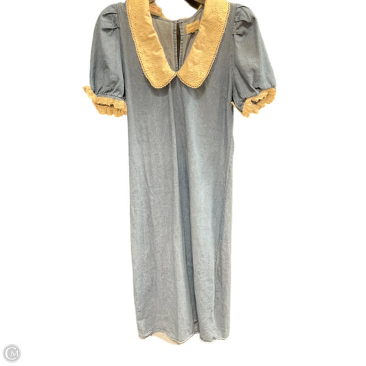 Dress Casual Midi By Porridge In Blue, Size: S