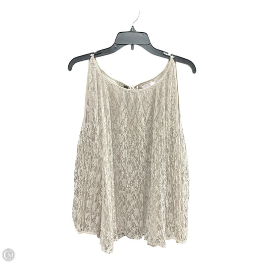 Top Long Sleeve By Lc Lauren Conrad In Taupe, Size: Xl