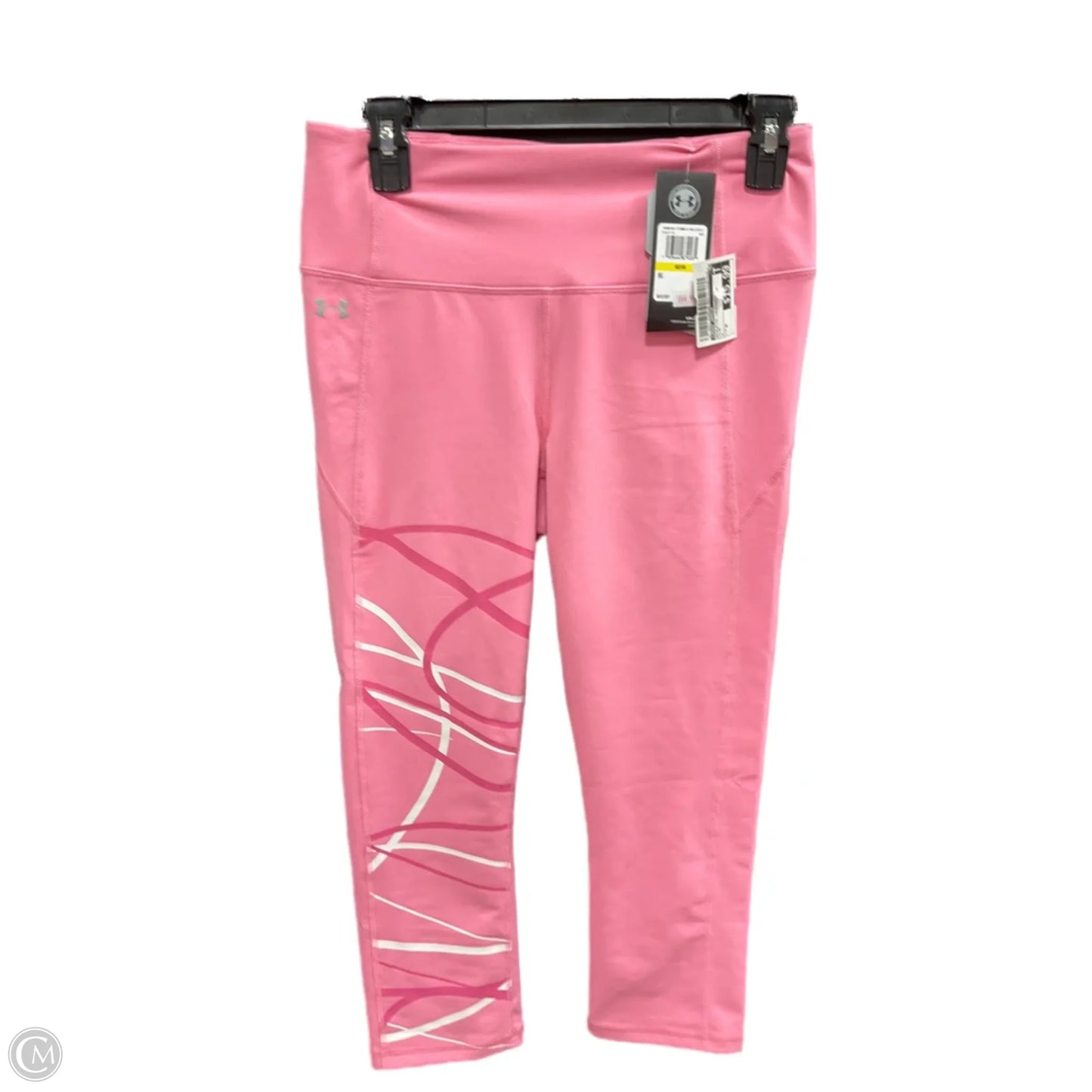 Athletic Leggings By Under Armour In Pink, Size: M