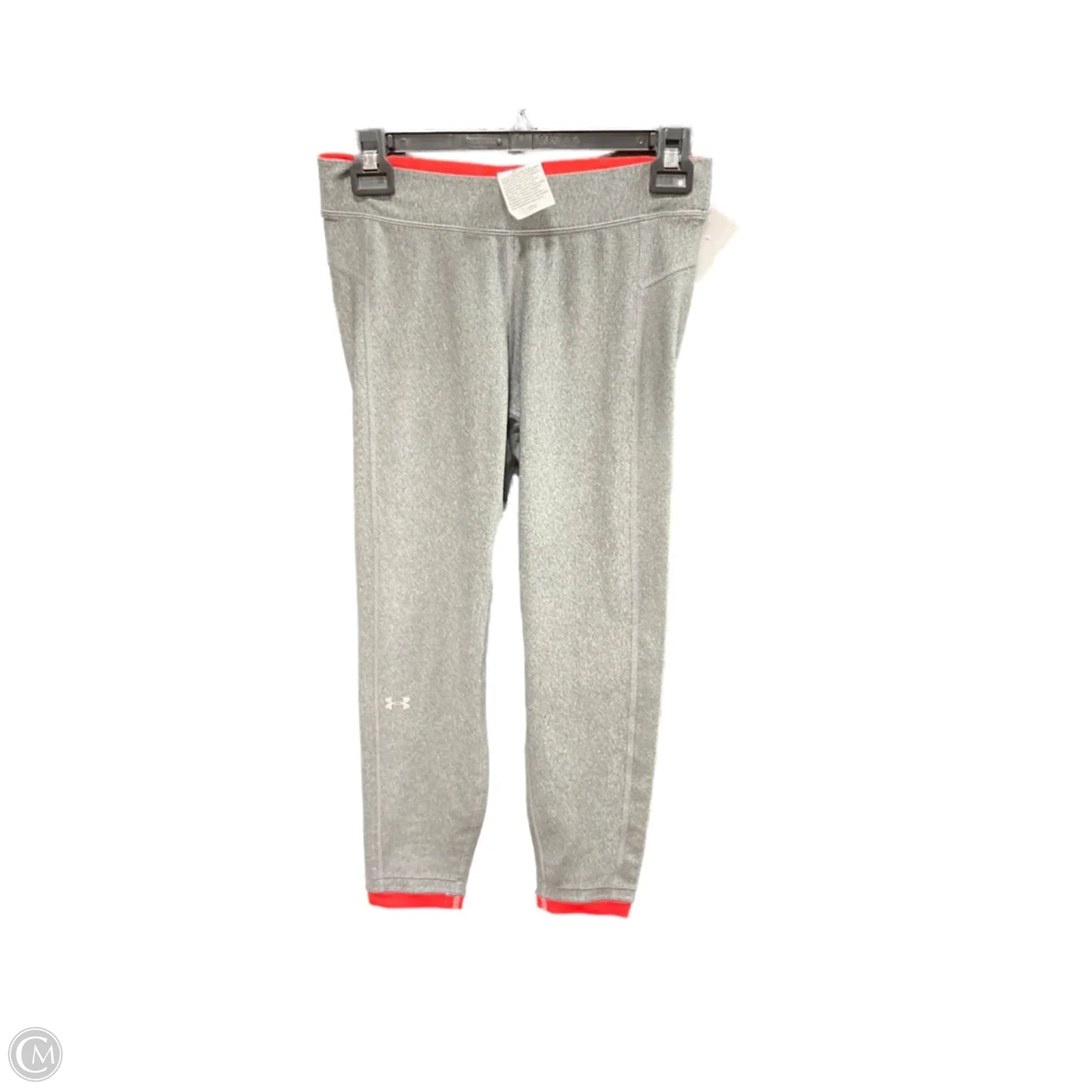 Athletic Leggings By Under Armour In Grey, Size: M