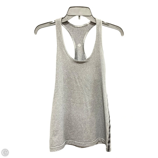 Athletic Tank Top By Lululemon In Grey, Size: M