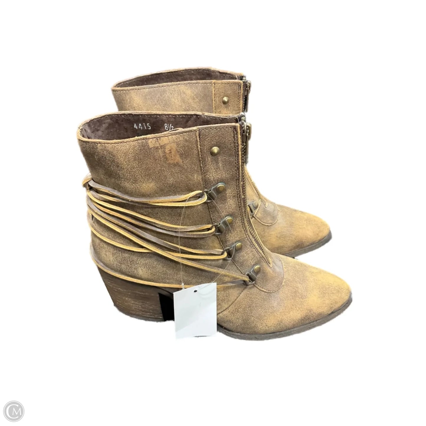 Boots Leather By Sbicca In Brown, Size: 8.5