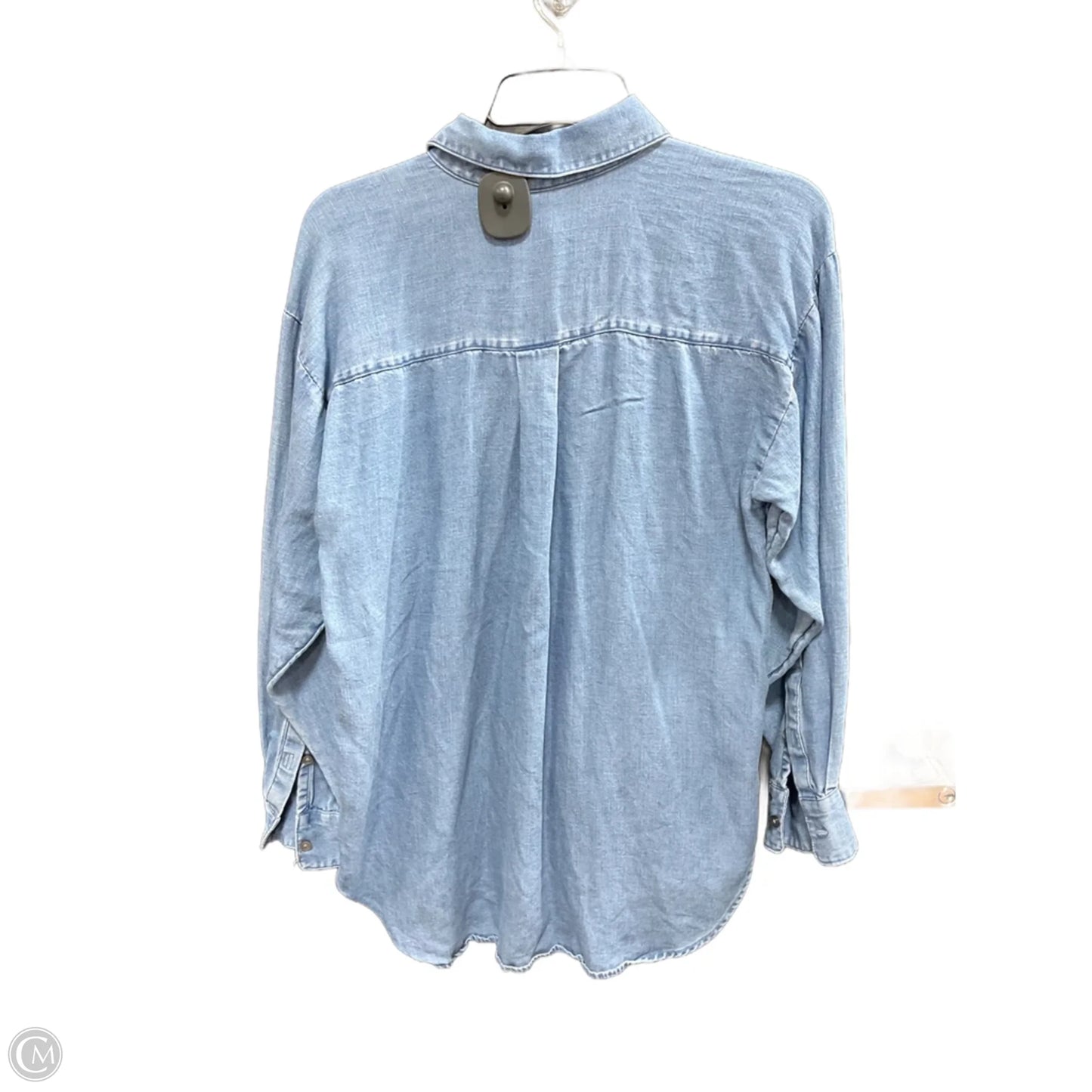 Blouse Long Sleeve By Loft In Blue, Size: Xs