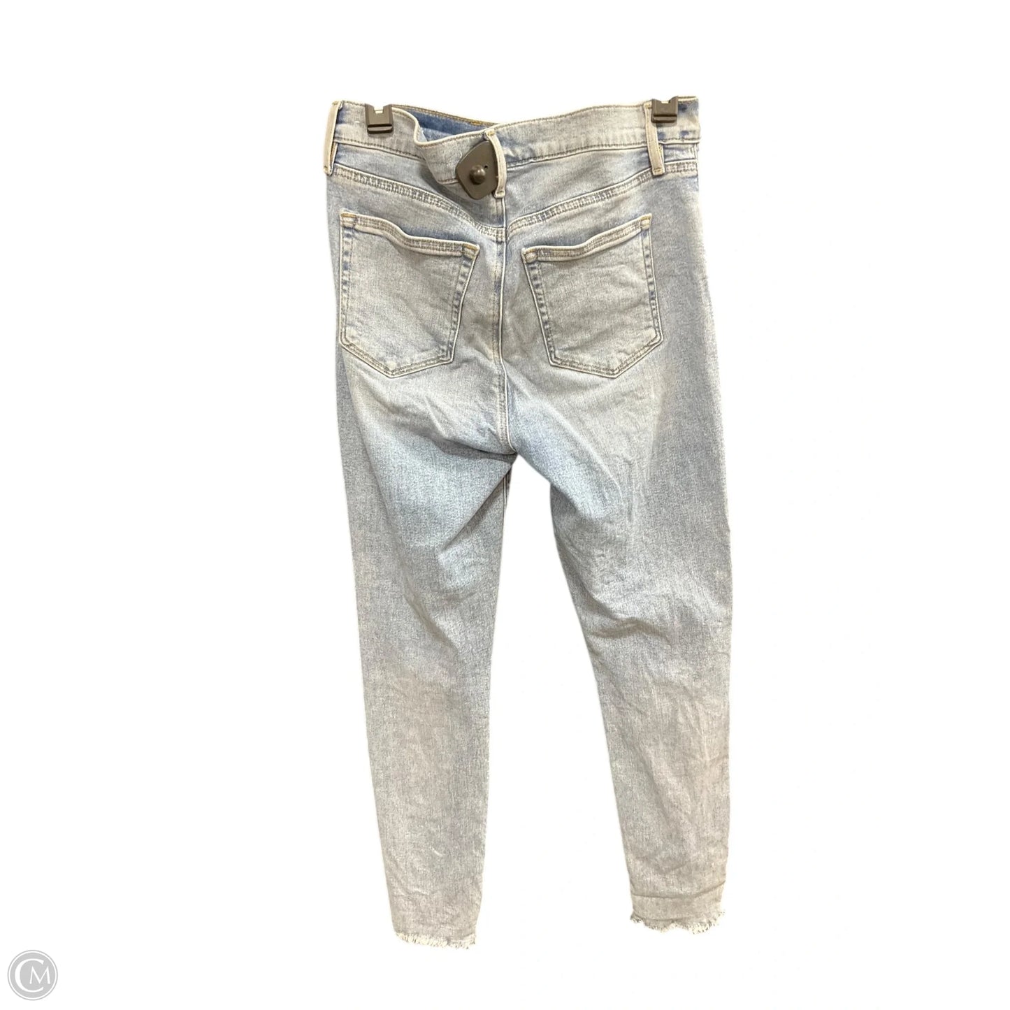 Jeans Skinny By Loft In Blue Denim, Size: 4