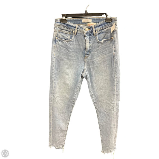 Jeans Skinny By Loft In Blue Denim, Size: 4