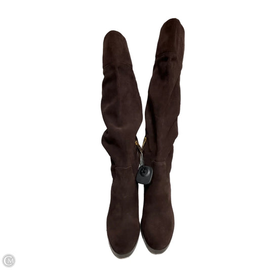 Boots Designer By Michael Kors In Brown, Size: 9
