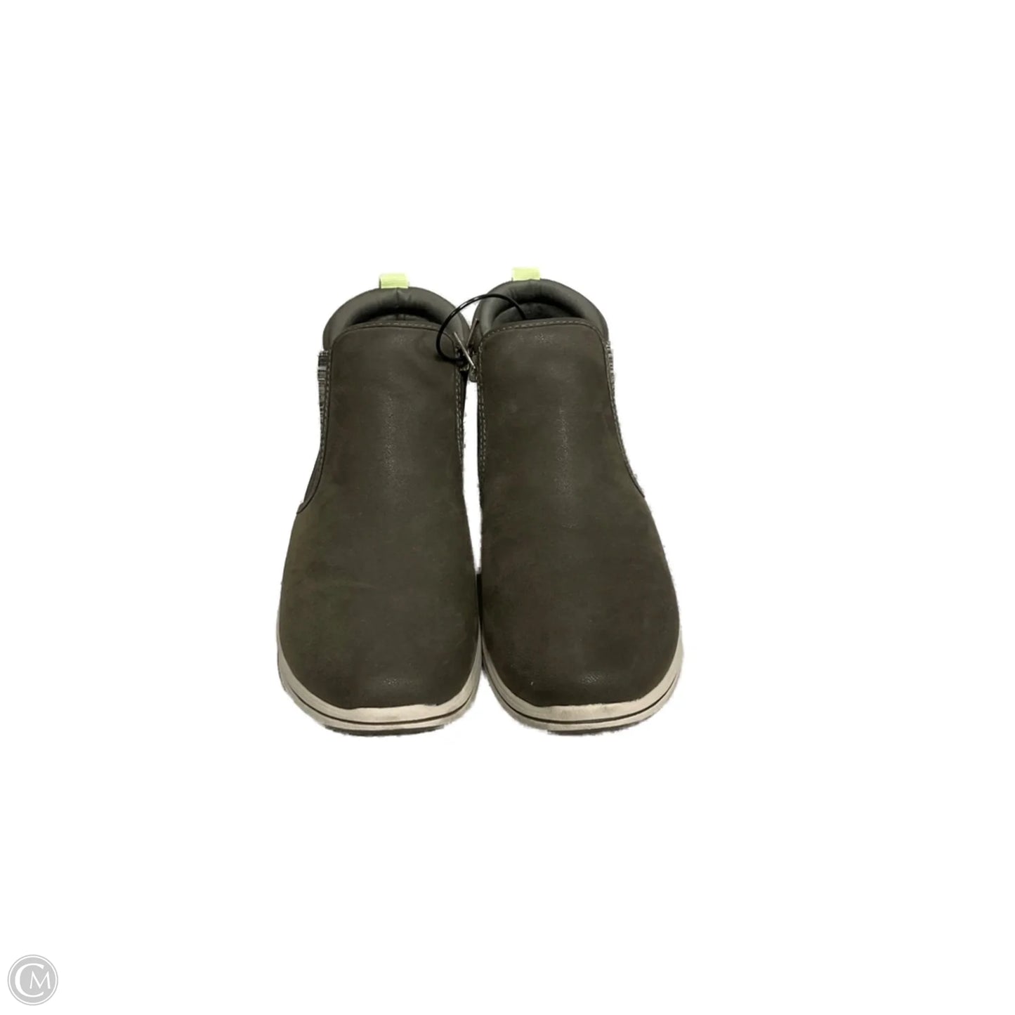 Shoes Flats By Clarks In Green, Size: 8