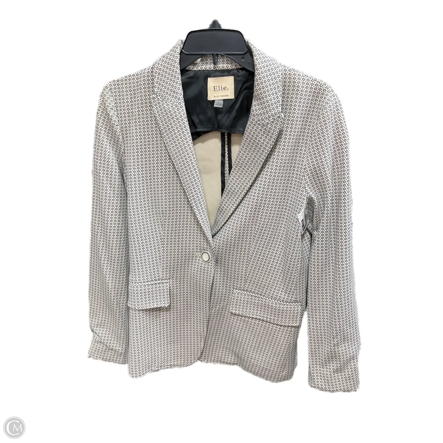 Blazer By Elie Tahari In Blue & White, Size: 8