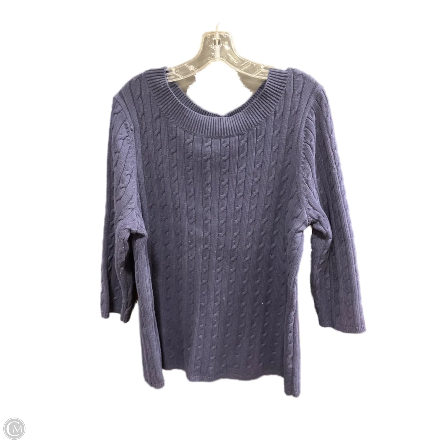 Sweater By Talbots In Navy, Size: 3x