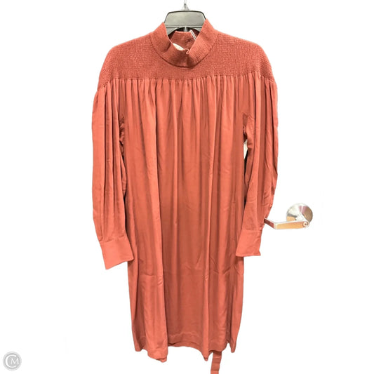 Dress Casual Midi By Uniqlo In Brown, Size: Xs