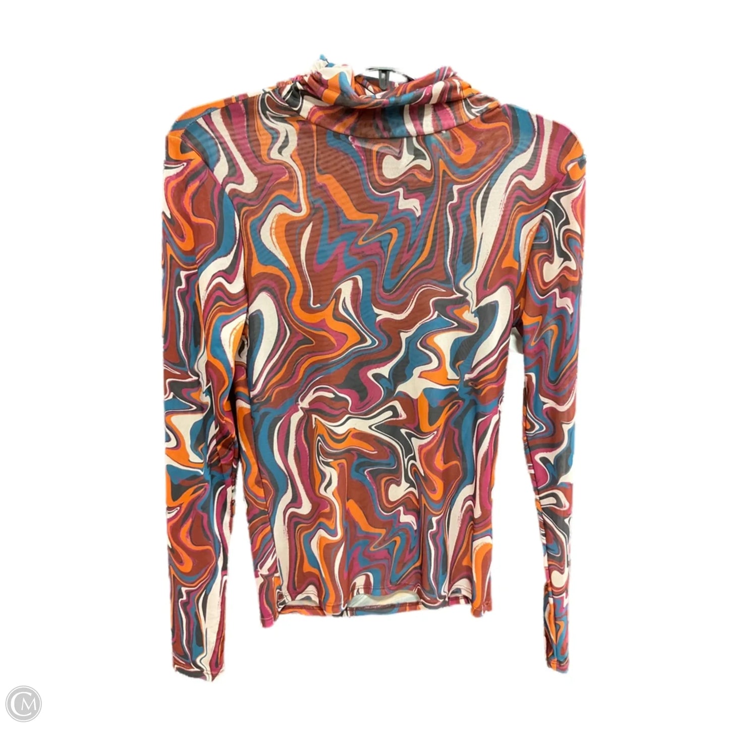 Top Long Sleeve Basic By Willow & Root In Multi-colored, Size: S