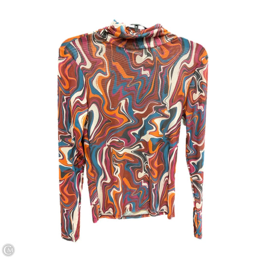 Top Long Sleeve Basic By Willow & Root In Multi-colored, Size: S
