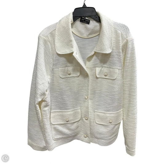 Blazer By Lane Bryant In Cream, Size: 1x