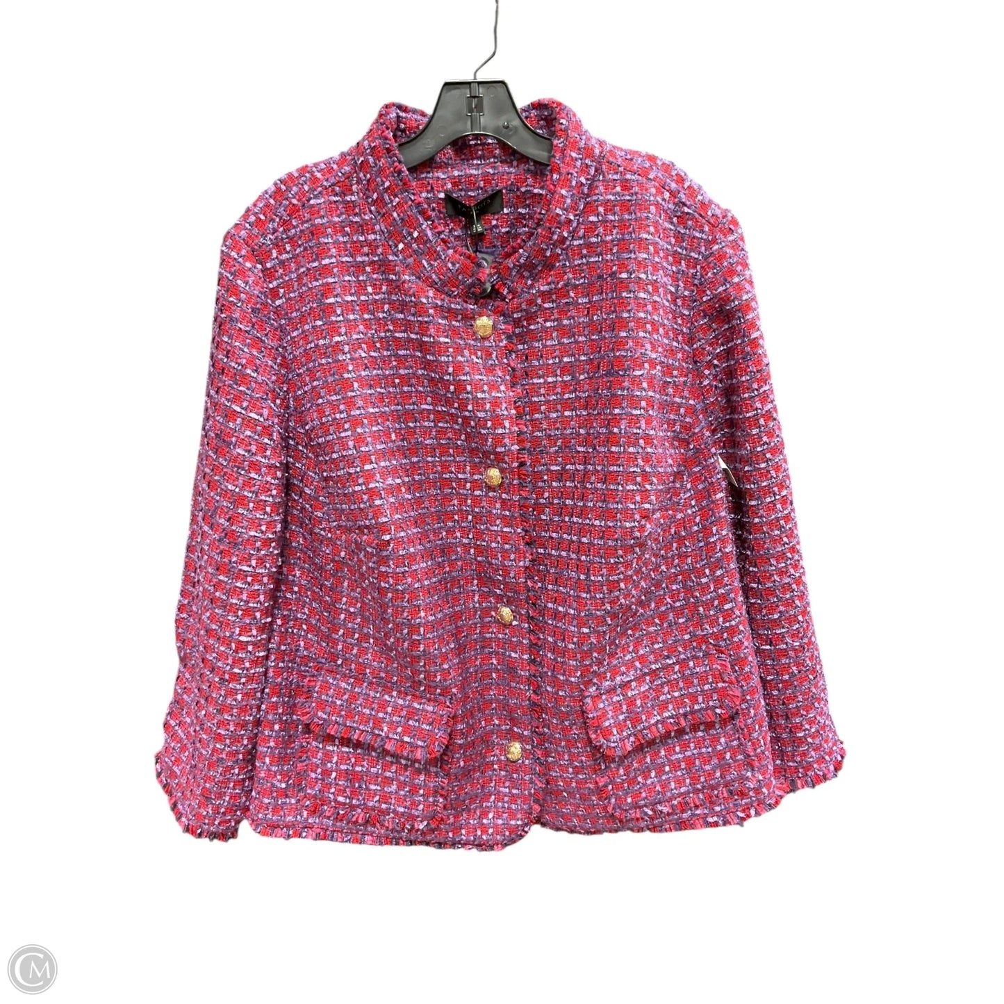 Blazer By Talbots In Purple & Red, Size: 1x
