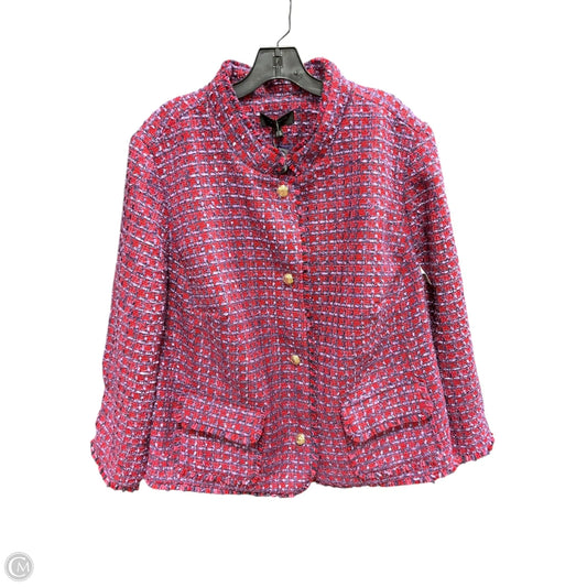 Blazer By Talbots In Purple & Red, Size: 1x