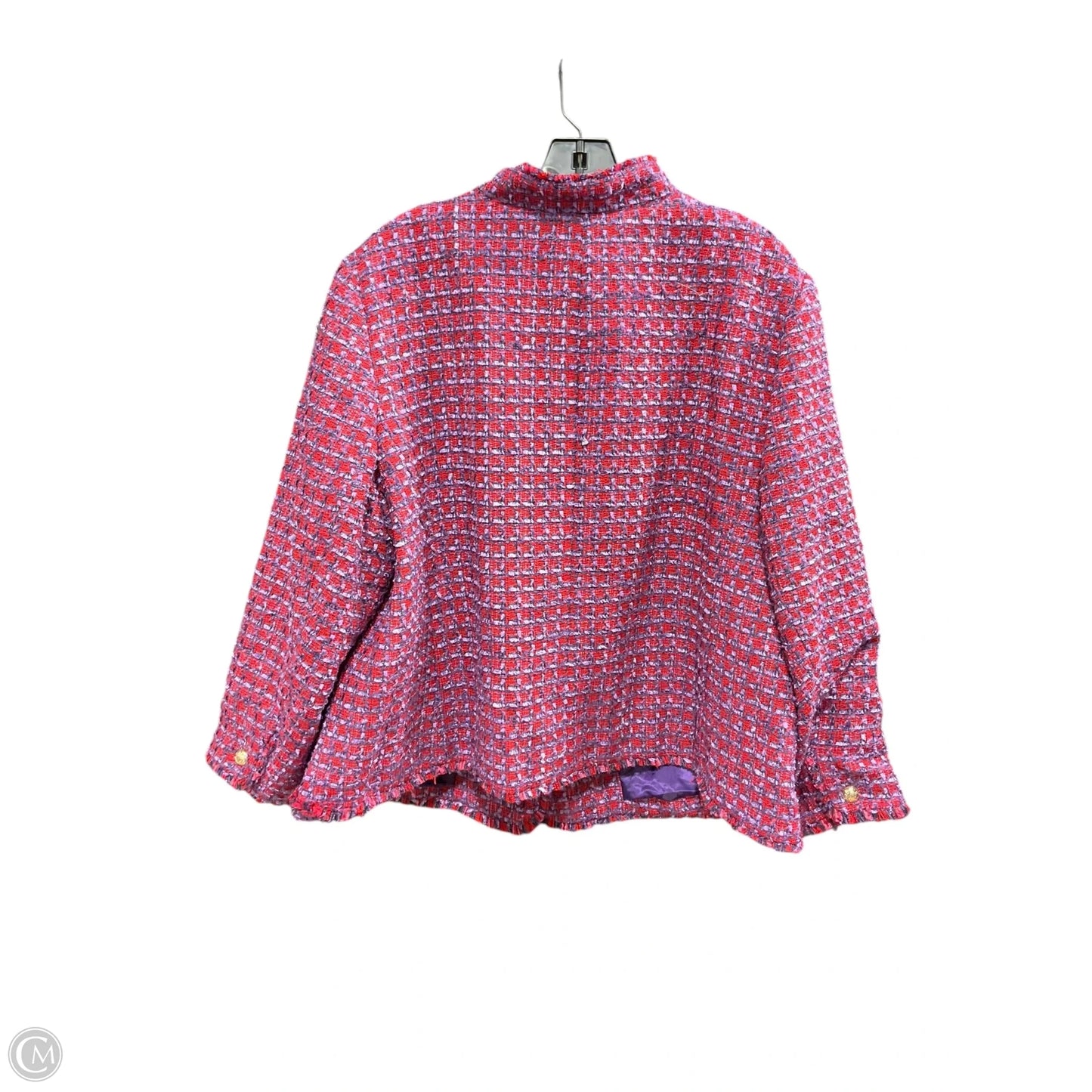 Blazer By Talbots In Purple & Red, Size: 1x