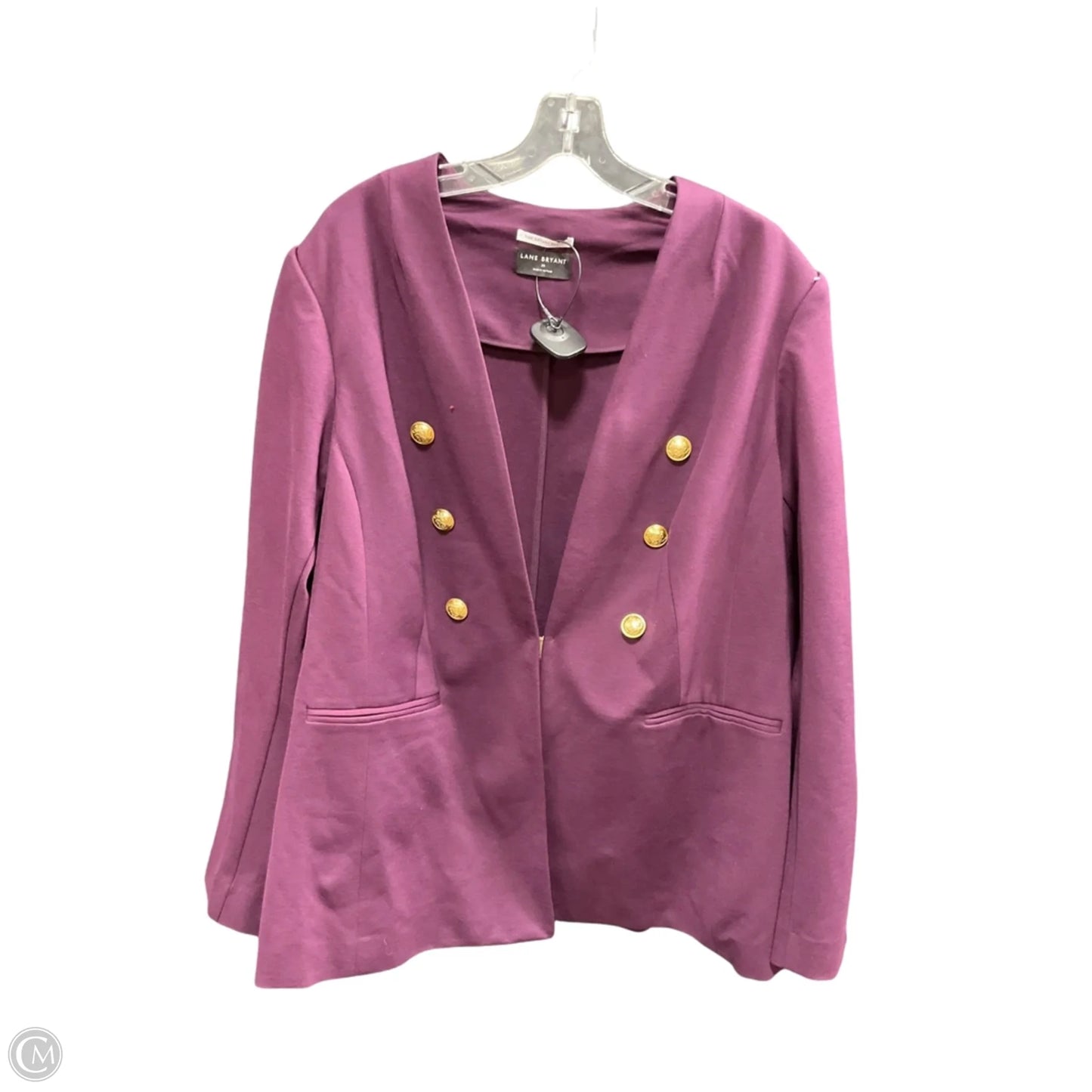 Blazer By Lane Bryant In Purple, Size: 1x